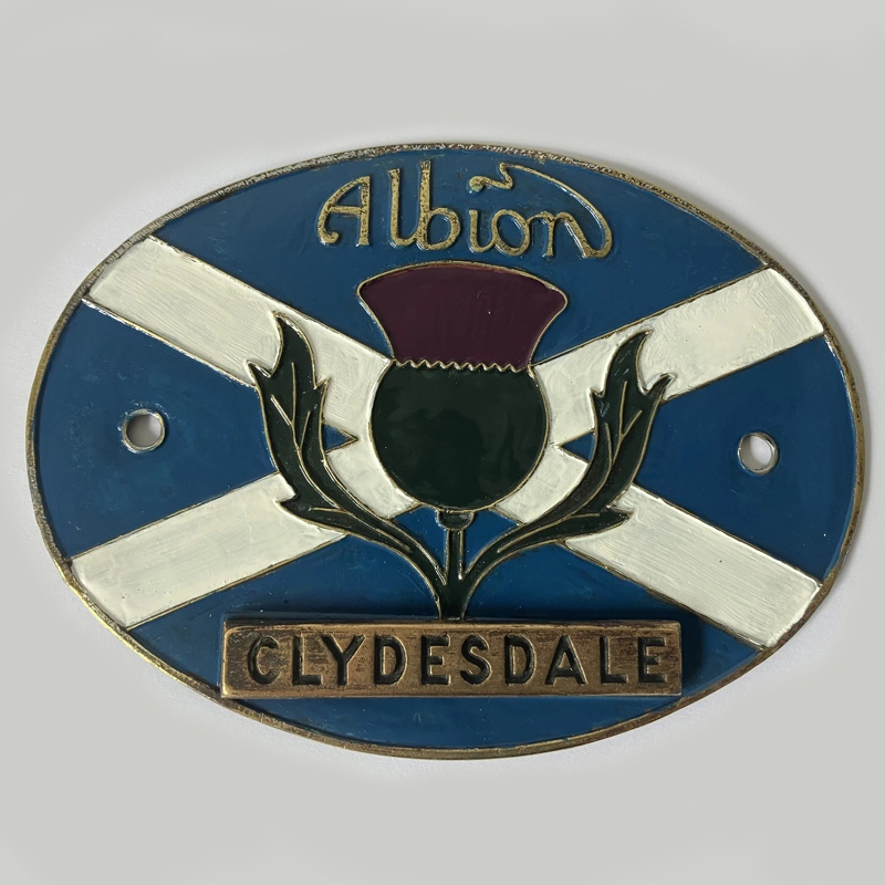 Albion Clydesdale car badge